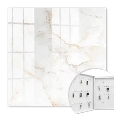 Wandbild mit braunem Marmor-Design und Linienmuster