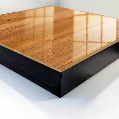 Wohnaccessoire mit gemütlicher Holzstruktur