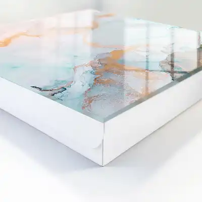 Bunte Backformen in Marmoroptik Orange