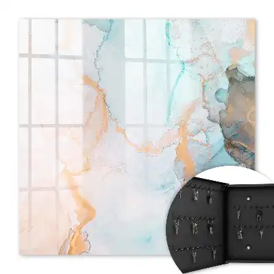 Bunte Backformen in Marmoroptik Orange