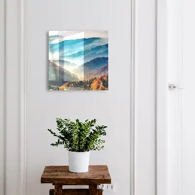 Eine Berglandschaft in atemberaubenden Farben