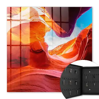 Farbenfrohe Felsen in tiefer Perspektive