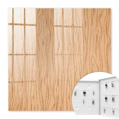 Wandbild mit Holzstruktur in warmer Optik