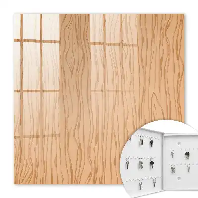 Wandbild mit Holzstruktur in warmer Optik