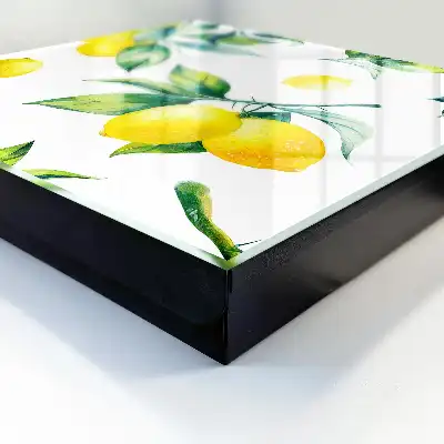 Aquarell-Zitronenblätter