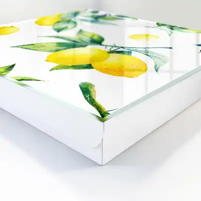 Aquarell-Zitronenblätter