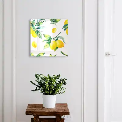 Aquarell-Zitronenblätter