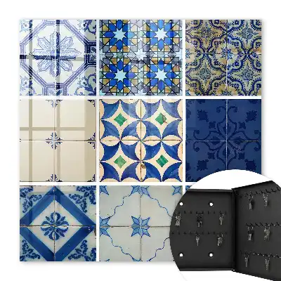 Azulejos-Fliesen mit einem Hauch von Blau