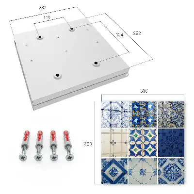 Azulejos-Fliesen mit einem Hauch von Blau