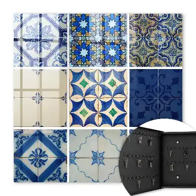 Azulejos-Fliesen mit einem Hauch von Blau