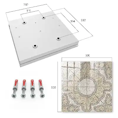 Elegantes graues und beiges Mosaik