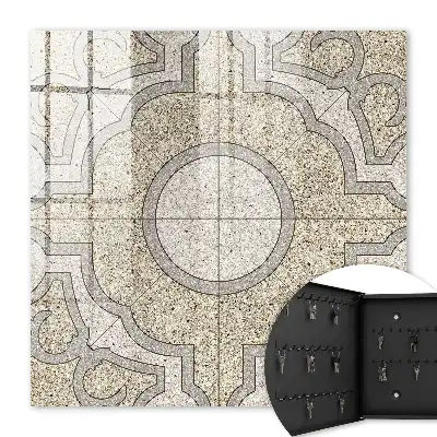 Elegantes graues und beiges Mosaik