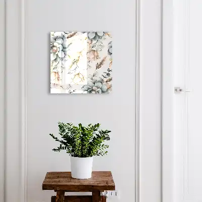 Aquarellblumen in sanften Farben