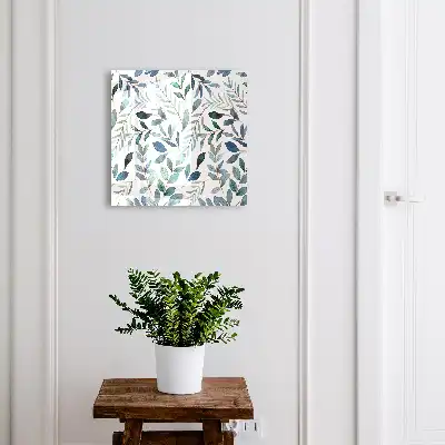 Pflanzen-Aquarell auf weißem Hintergrund