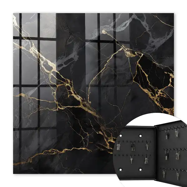Wandbild mit elegantem Muster aus glänzenden Linien