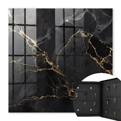 Wandbild mit elegantem Muster aus glänzenden Linien