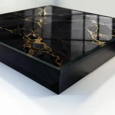Wandbild mit elegantem Muster aus glänzenden Linien