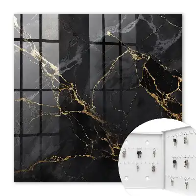 Wandbild mit elegantem Muster aus glänzenden Linien