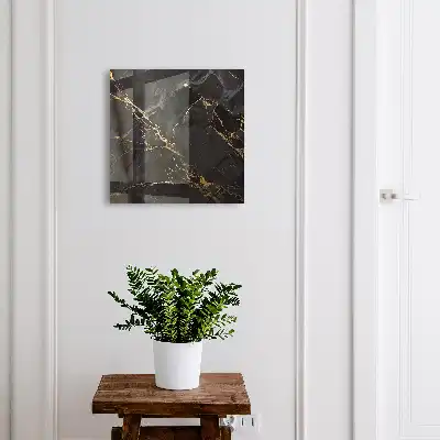 Wandbild mit elegantem Muster aus glänzenden Linien