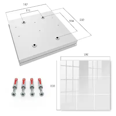 Leuchtende Fliesen in minimalistischem Design