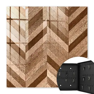 Dynamik von Fischgrätenmustern aus Holz