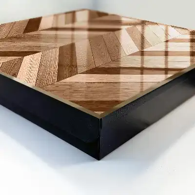 Dynamik von Fischgrätenmustern aus Holz