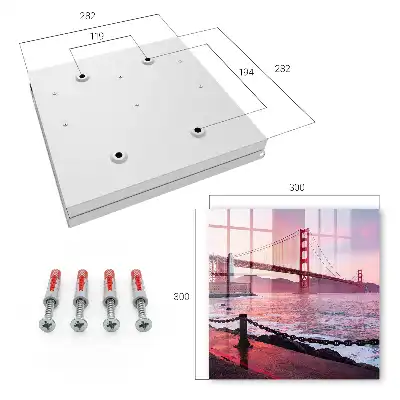 Die Stadtbrücke in rosa Farben
