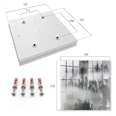 Nebelverhangenes Grün für eine friedliche Atmosphäre