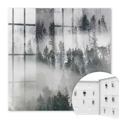 Nebelverhangenes Grün für eine friedliche Atmosphäre