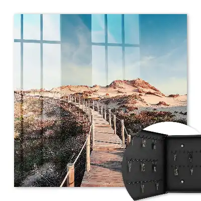 Dünenweg blauer Himmel