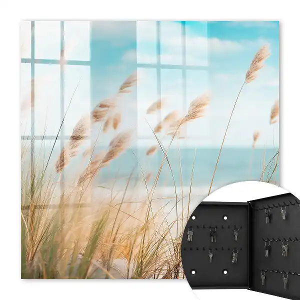 Sommerstrand mit Seegras