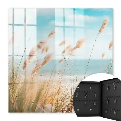 Sommerstrand mit Seegras