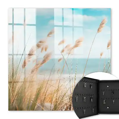 Sommerstrand mit Seegras
