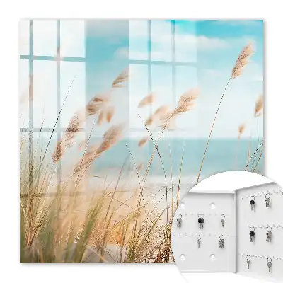 Sommerstrand mit Seegras