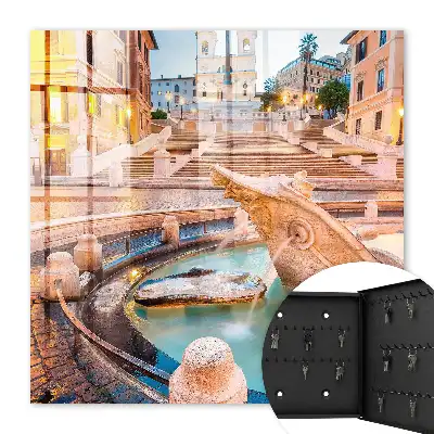 Urbane Eleganz mit Brunnen und Treppe