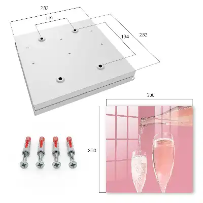 Champagnergläser mit rosa Hintergrund
