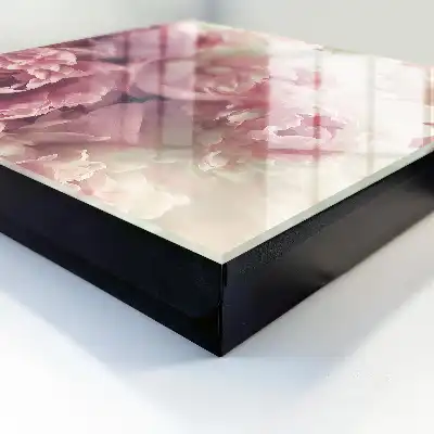 Cremefarbene und rosa Pfingstrosenblüten