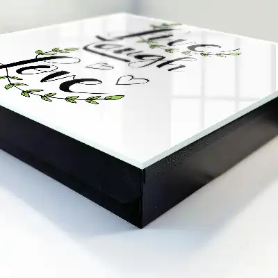 Positive Typografie mit floralen Akzenten