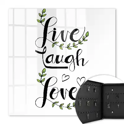 Positive Typografie mit floralen Akzenten