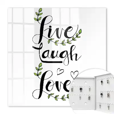 Positive Typografie mit floralen Akzenten