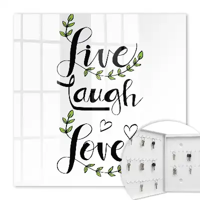 Positive Typografie mit floralen Akzenten