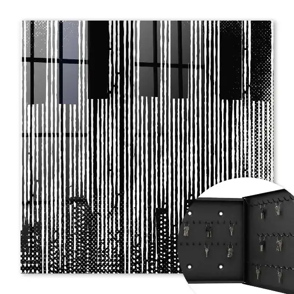 Geometrische Linien in Schwarz und Weiß