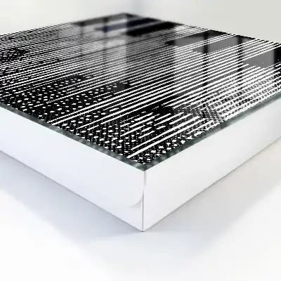Geometrische Linien in Schwarz und Weiß