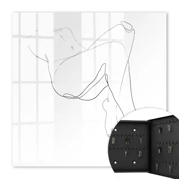 Frauen-Linienzeichnung im minimalistischen Stil