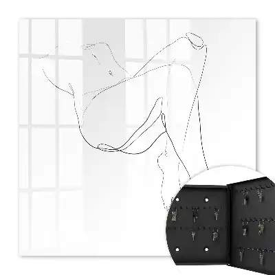 Frauen-Linienzeichnung im minimalistischen Stil