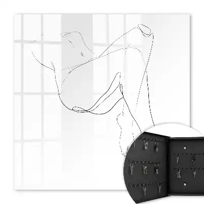 Frauen-Linienzeichnung im minimalistischen Stil