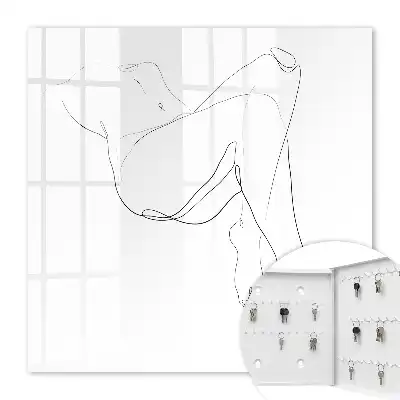 Frauen-Linienzeichnung im minimalistischen Stil
