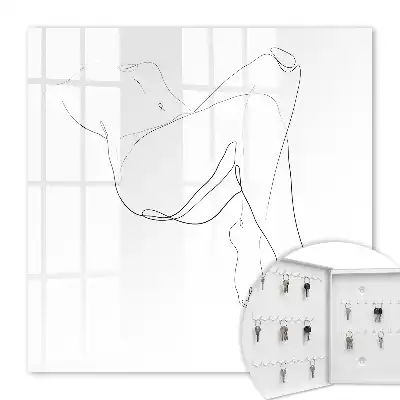 Frauen-Linienzeichnung im minimalistischen Stil