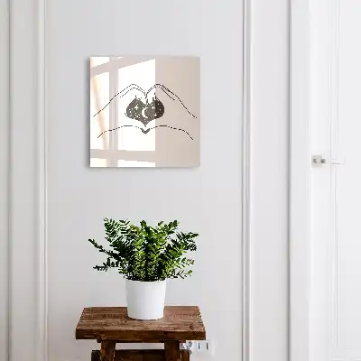 Minimalistischer Herzraum