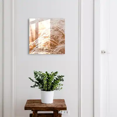 Zarte Gräser in Cremetönen